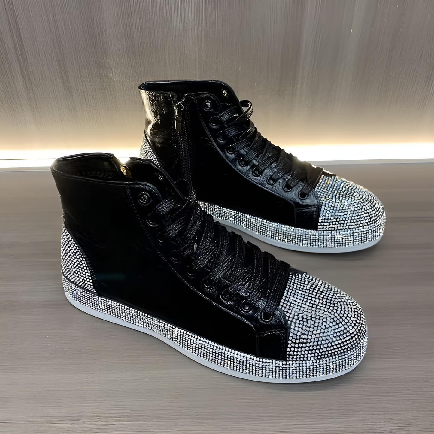 New high-top fashion rhinestone casual shoes