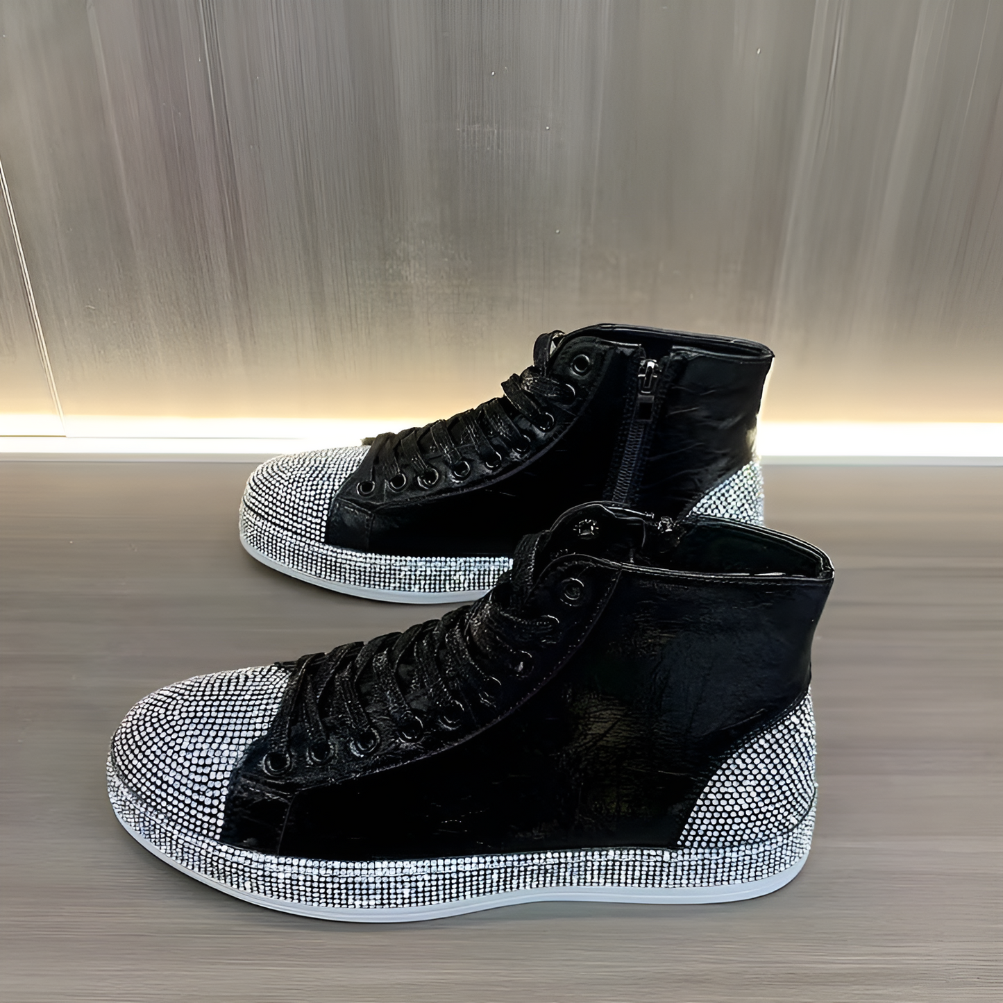 New high-top fashion rhinestone casual shoes