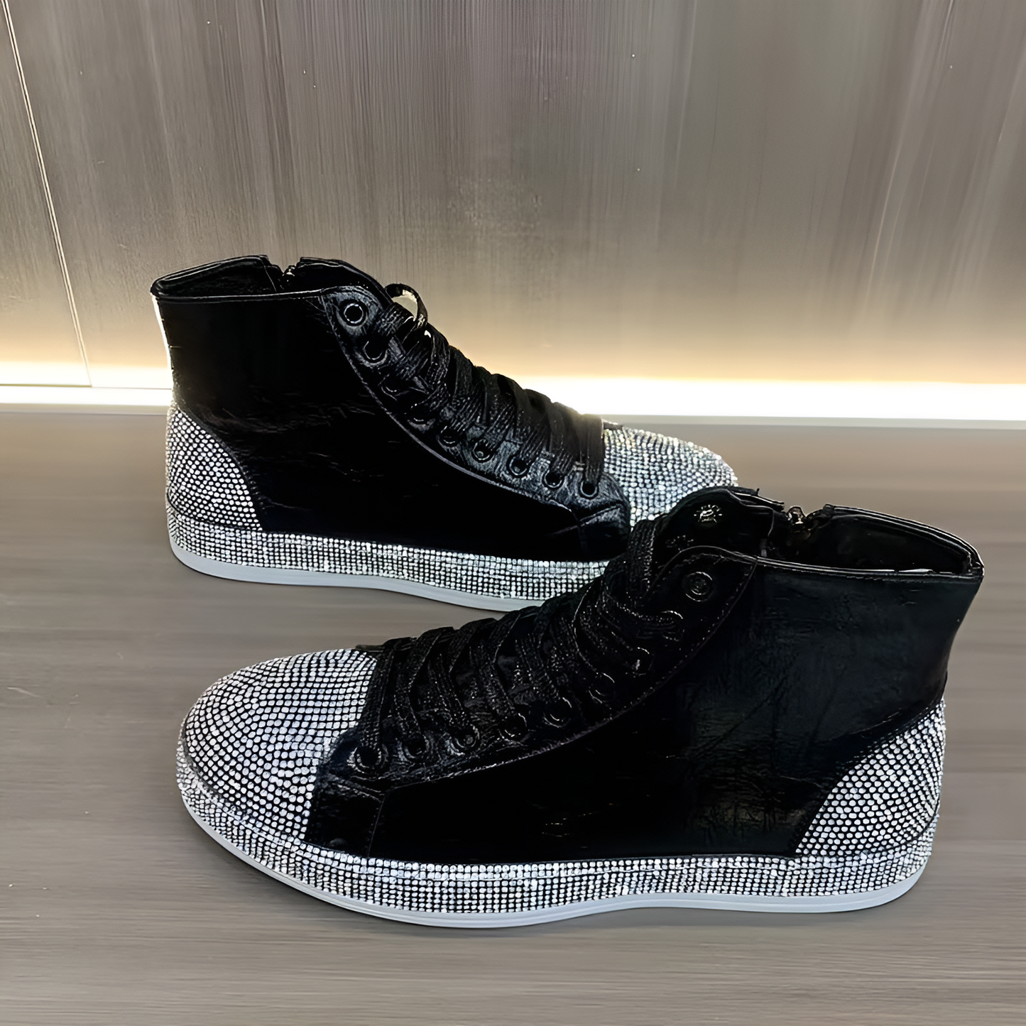 New high-top fashion rhinestone casual shoes