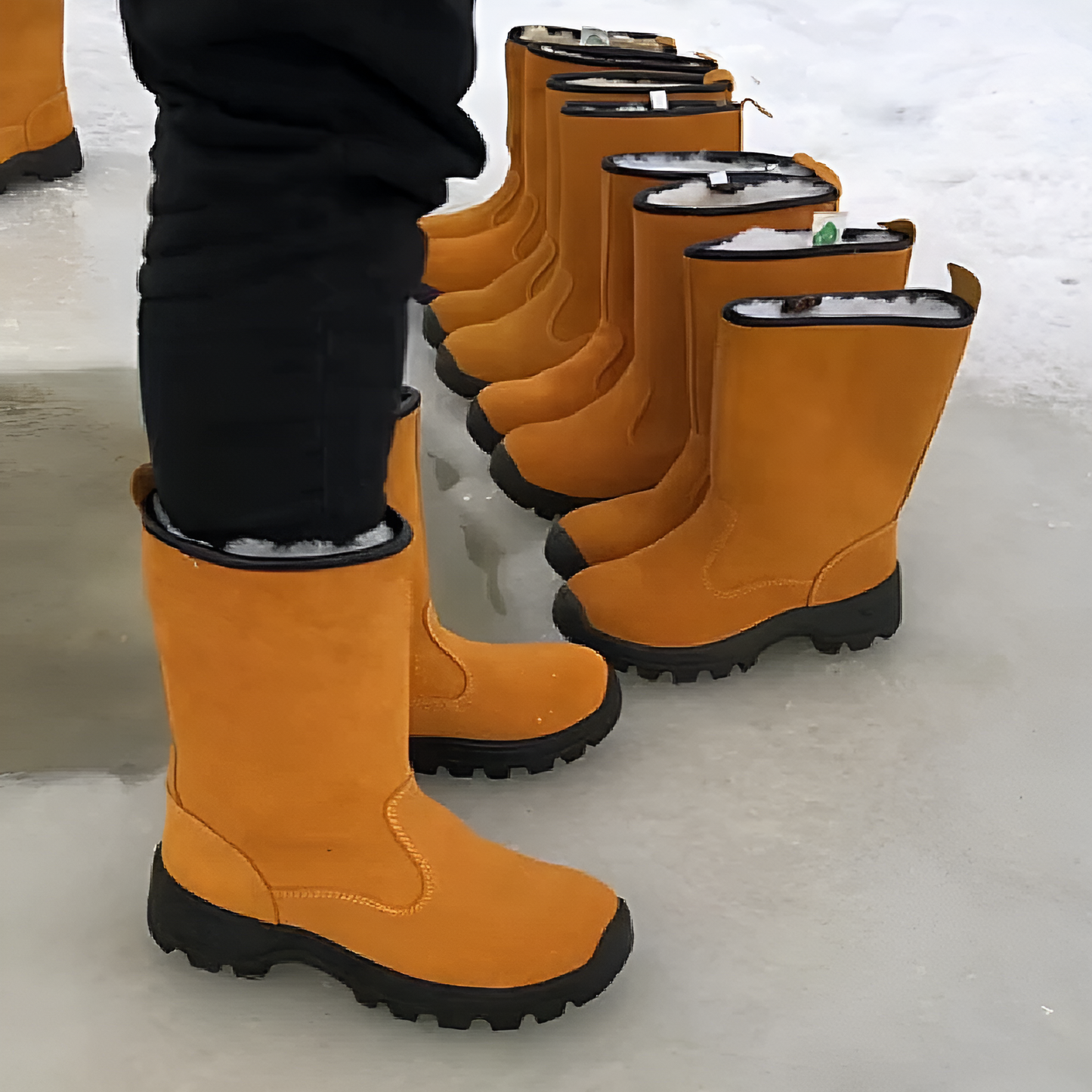 Winter velvet cold-proof and waterproof snow boots