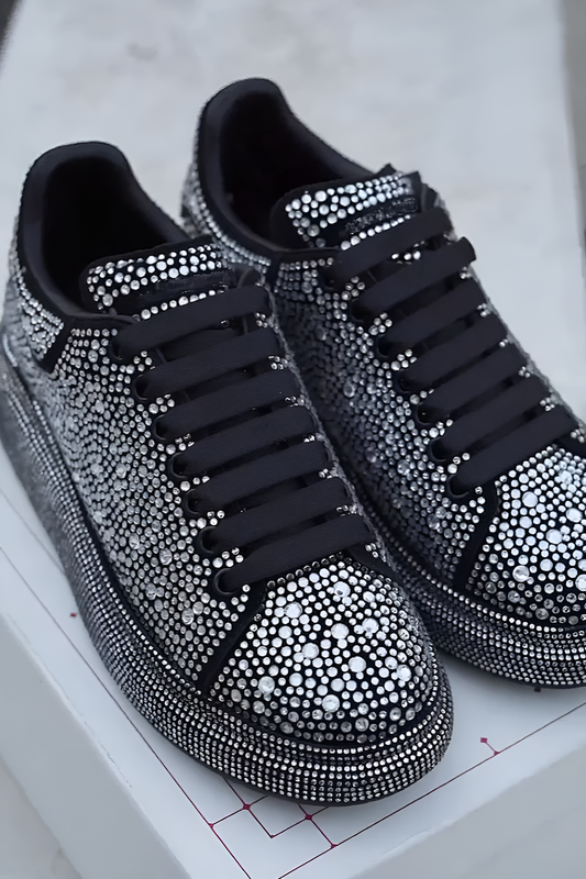 Full diamond casual thick-soled sneakers