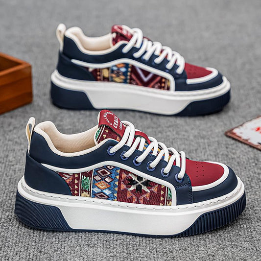 New low-cut soft sole embroidered casual shoes