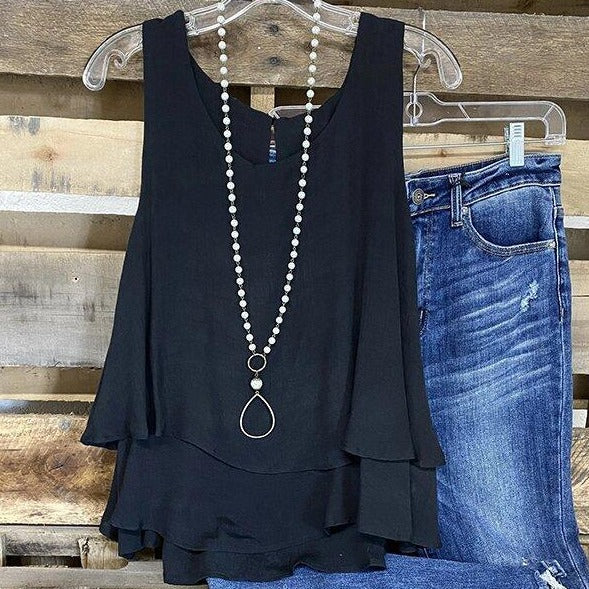 Triple Tiered Boho Tank Top