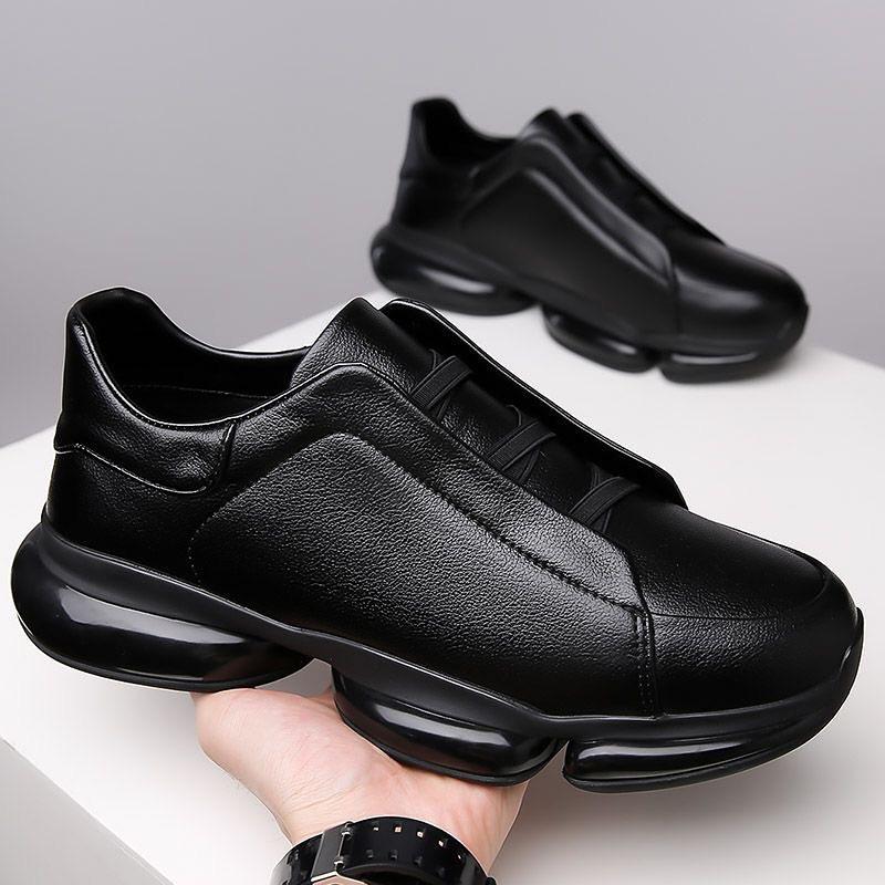 Fashionable soft-soled loafers with first-layer cowhide air-cushion soles