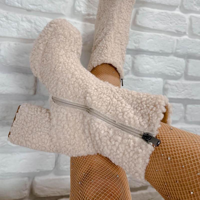 Plush Platform Boots