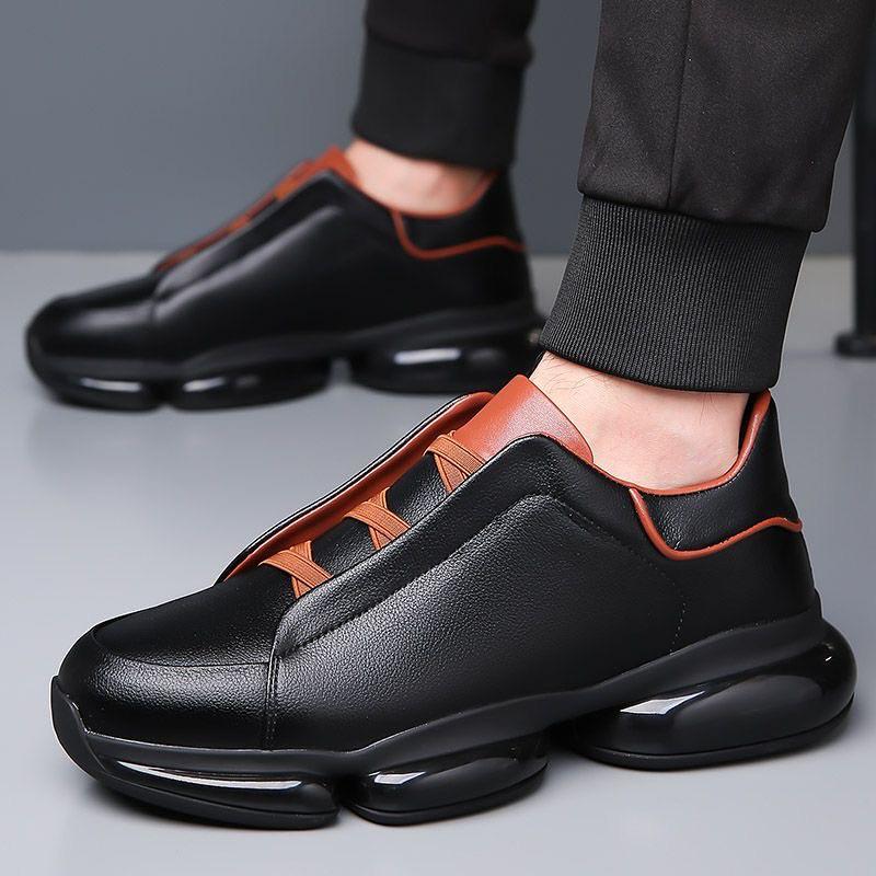 Fashionable soft-soled loafers with first-layer cowhide air-cushion soles