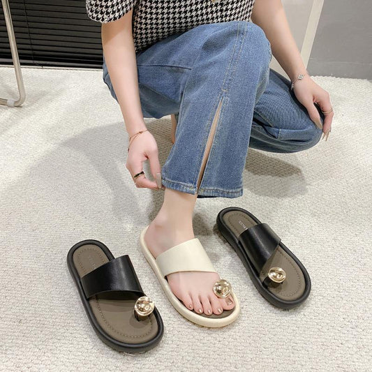 Slip-on soft-soled sandals