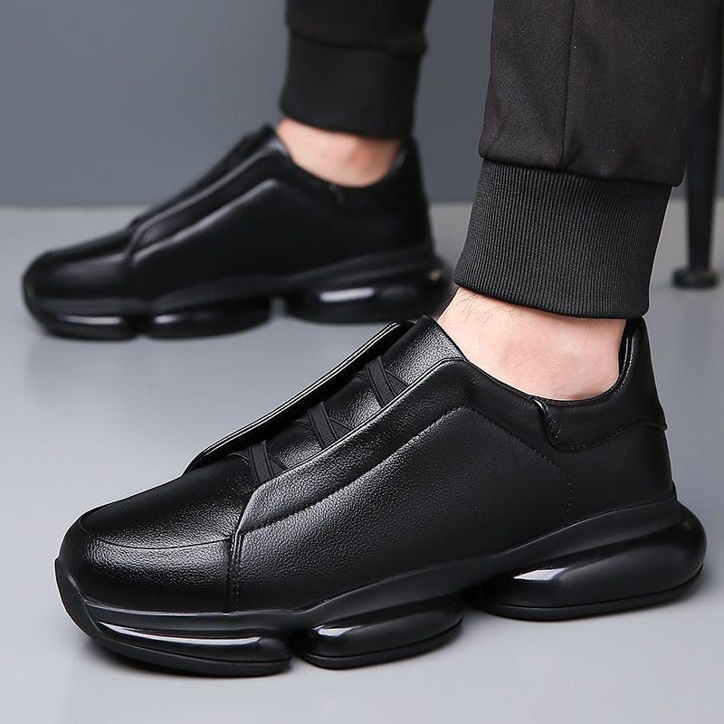 Fashionable soft-soled loafers with first-layer cowhide air-cushion soles