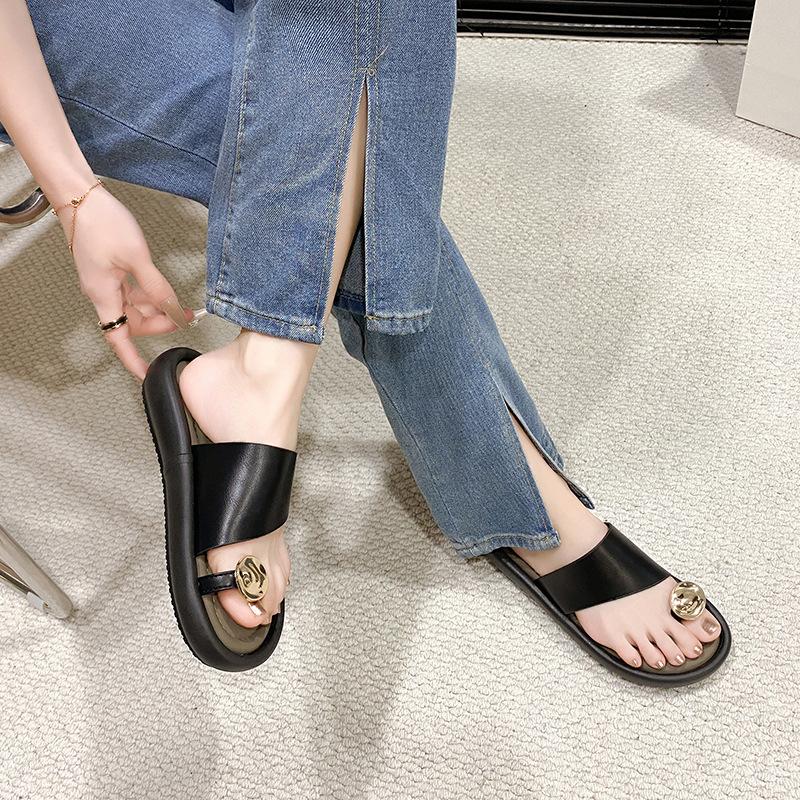 Slip-on soft-soled sandals