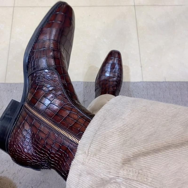 Men's Handmade Leather Boots Shoes