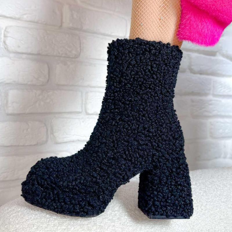 Plush Platform Boots