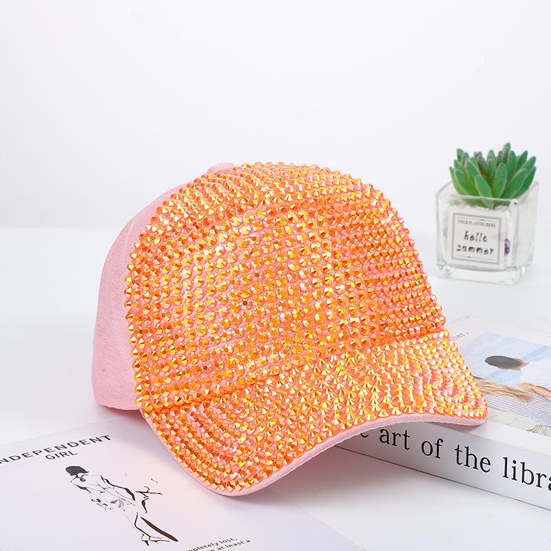 Hand-encrusted diamond baseball cap