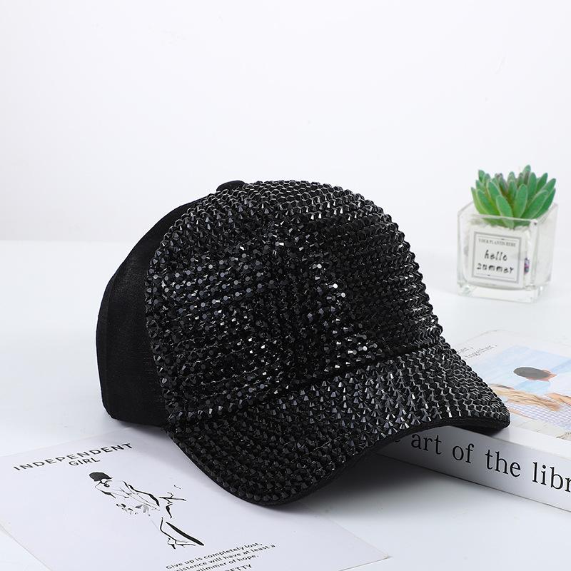 Hand-encrusted diamond baseball cap