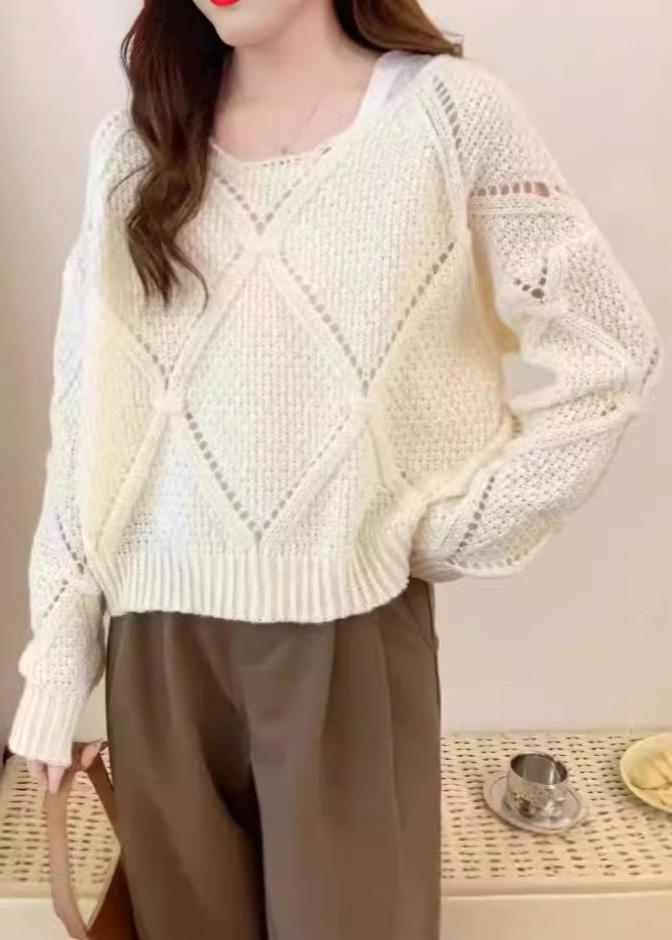 loose two piece knitted sweater set