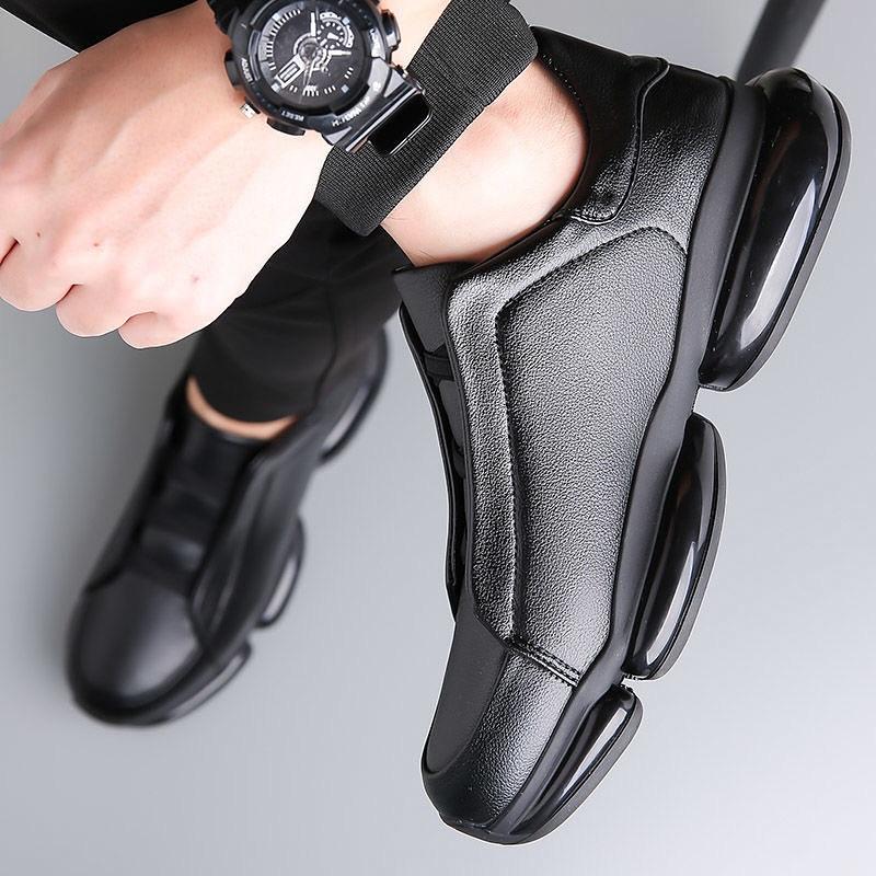 Fashionable soft-soled loafers with first-layer cowhide air-cushion soles