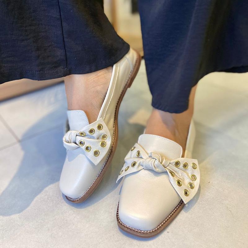 Casual Soft Sole Flat Square Toe Shoes