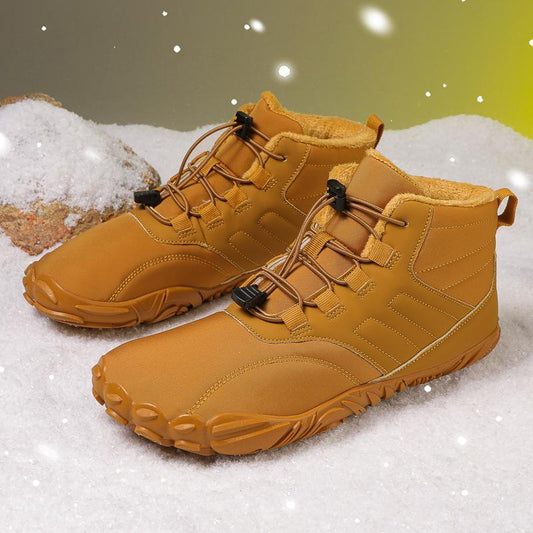 Five-finger outdoor sports cotton shoes plus velvet warm boots