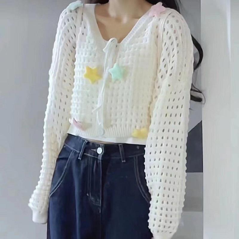 knitted v-neck sweater