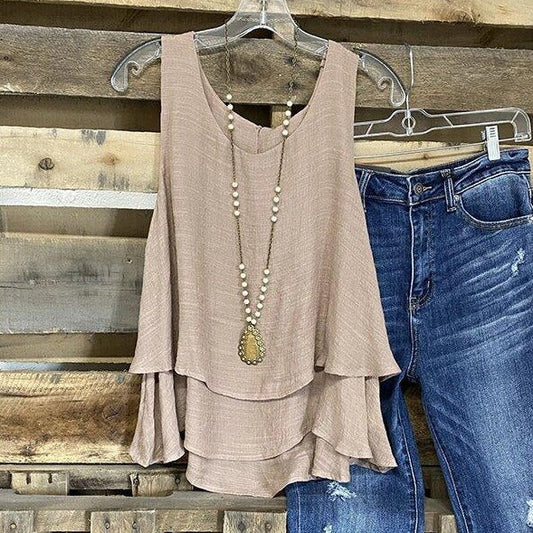 Triple Tiered Boho Tank Top