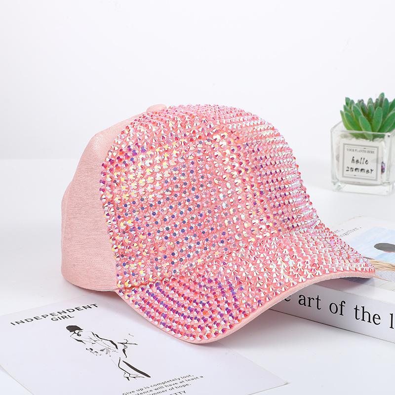 Hand-encrusted diamond baseball cap