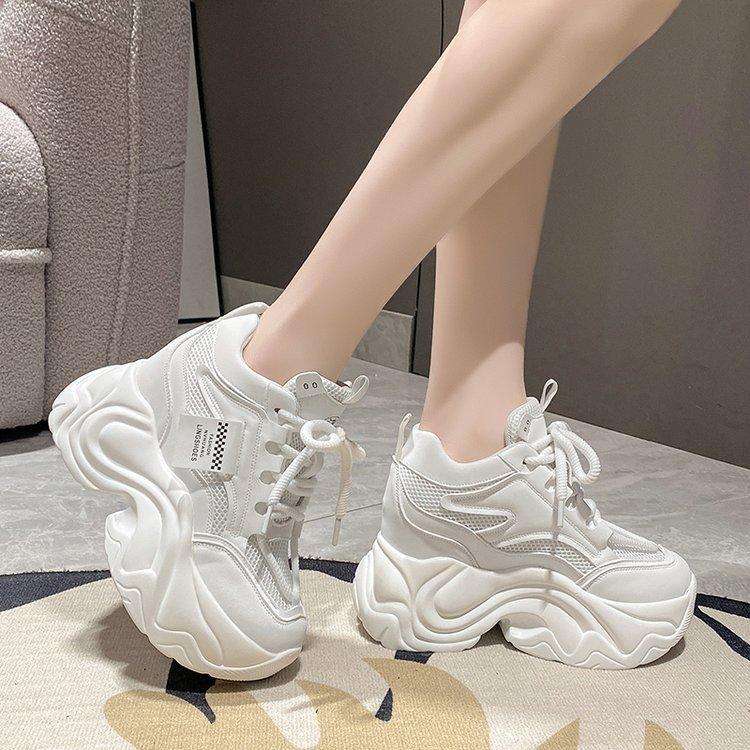 New thick-soled non-slip lace-up shoes