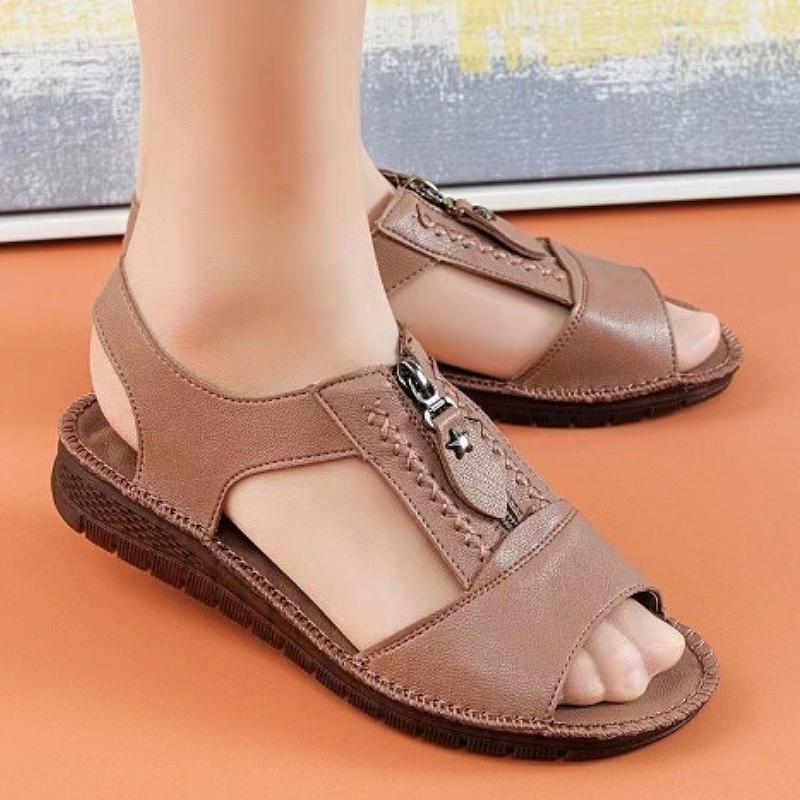 Flat soft leather shoes