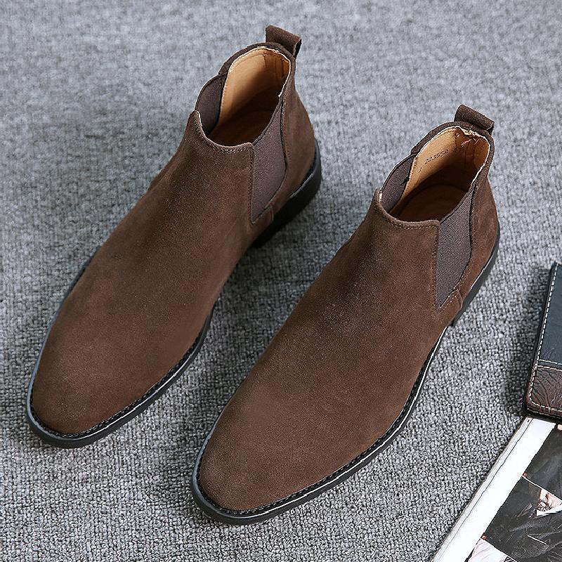 Suede Chelsea boots