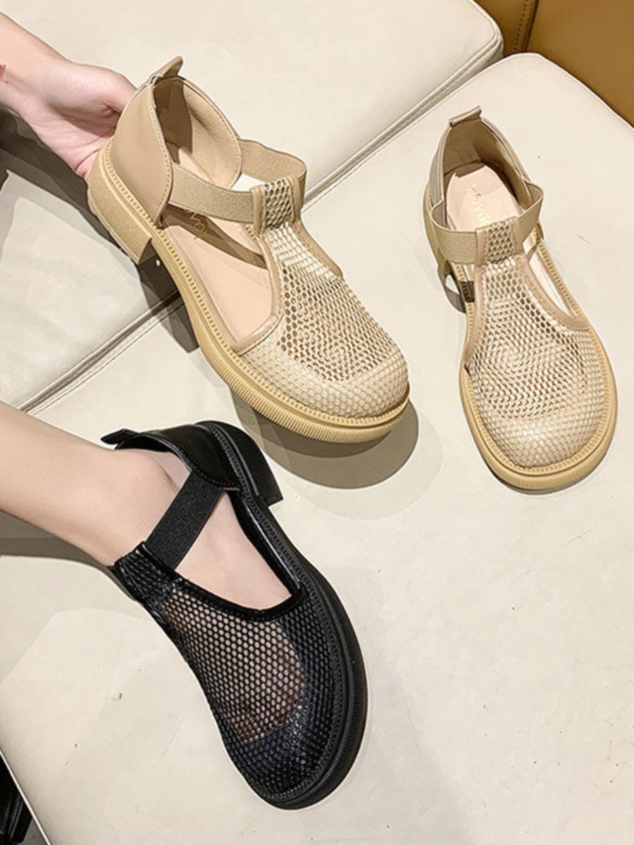 Breathable mesh hollow sandals