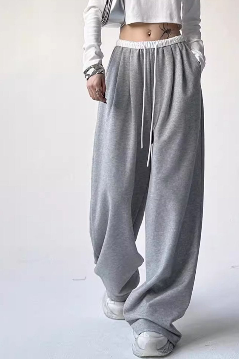 New high waisted loose casual wide leg pants