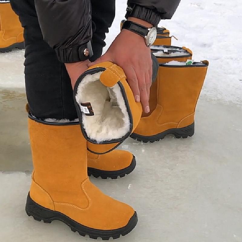 Winter velvet cold-proof and waterproof snow boots