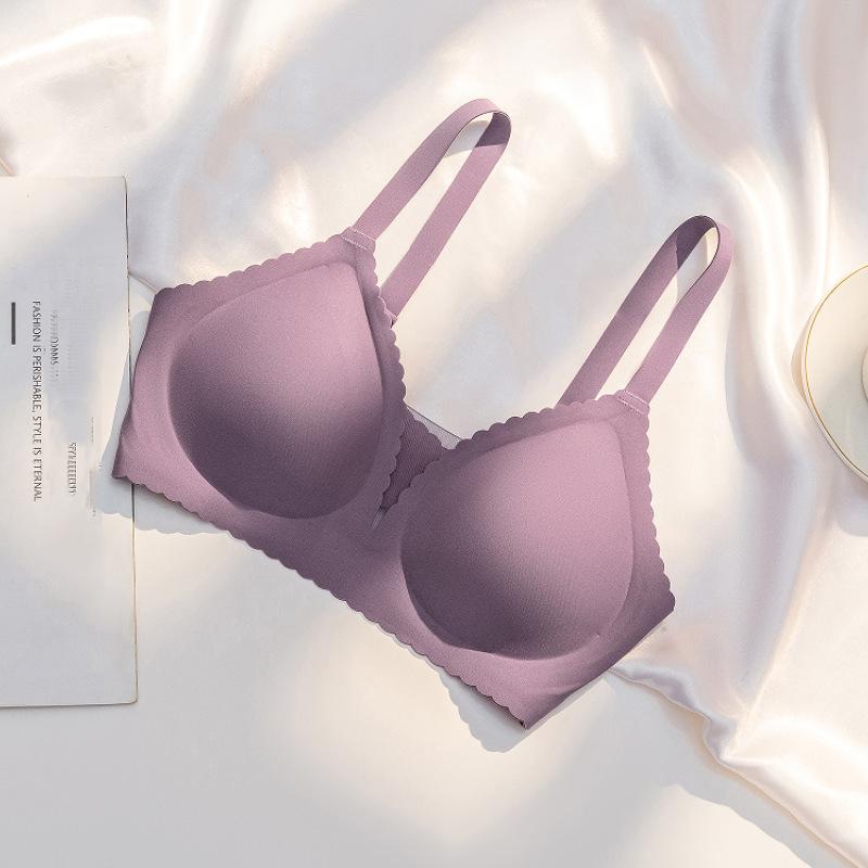 Thin push-up seamless bra