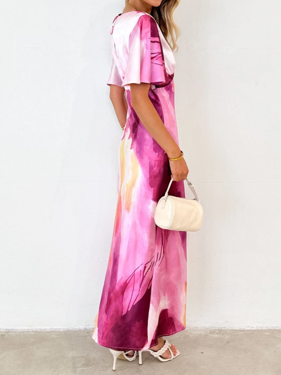 Vigorous Colorful Gradient Dress