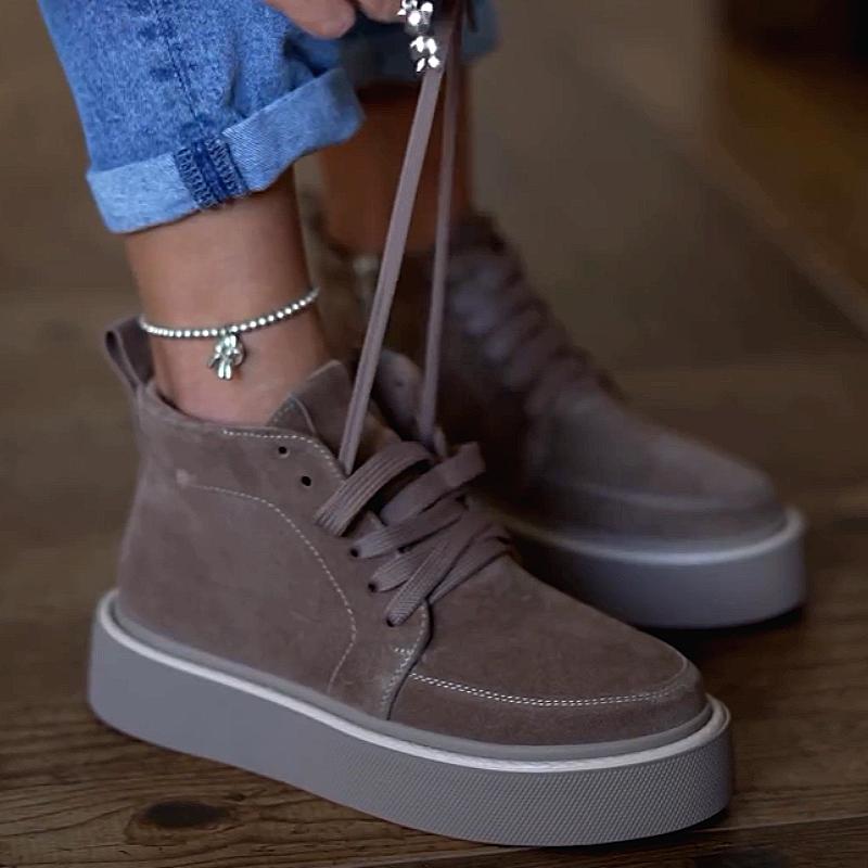 Autumn new niche high-top canvas shoes