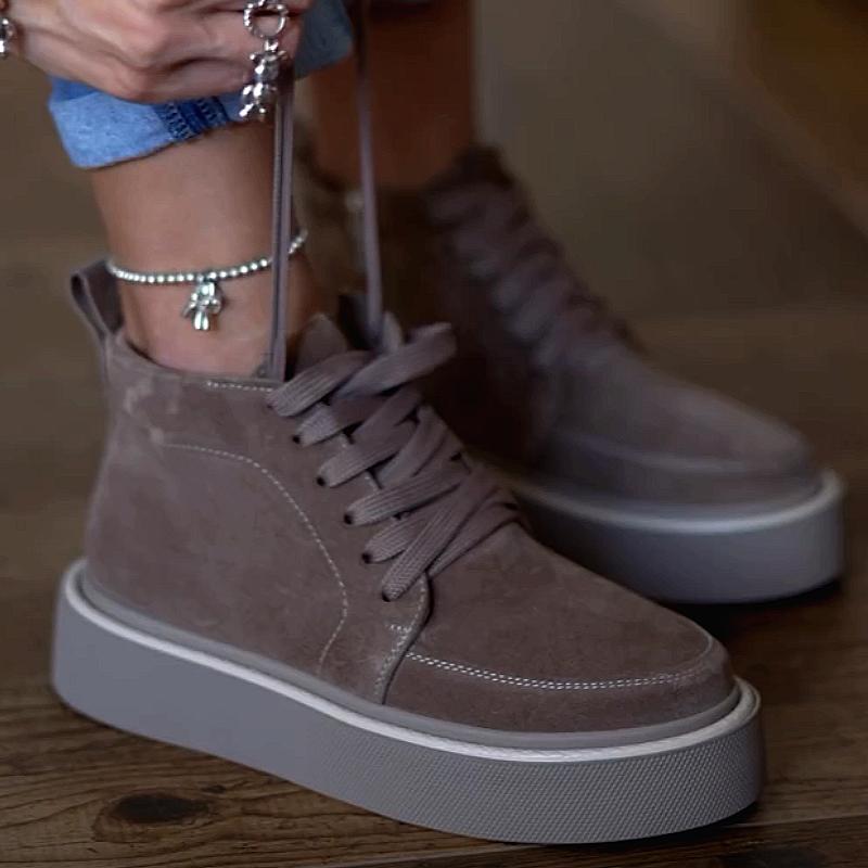 Autumn new niche high-top canvas shoes