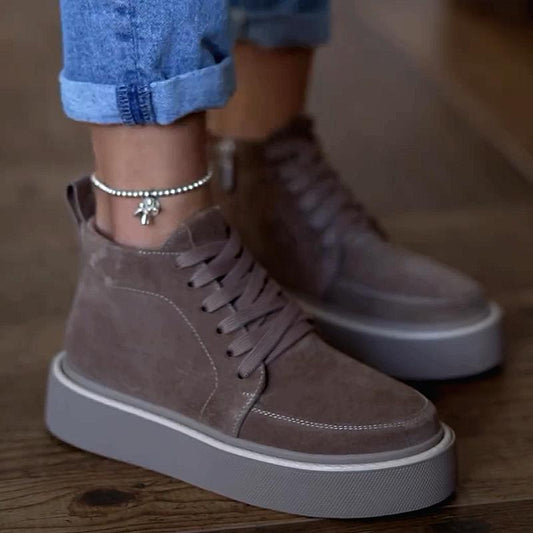 Autumn new niche high-top canvas shoes