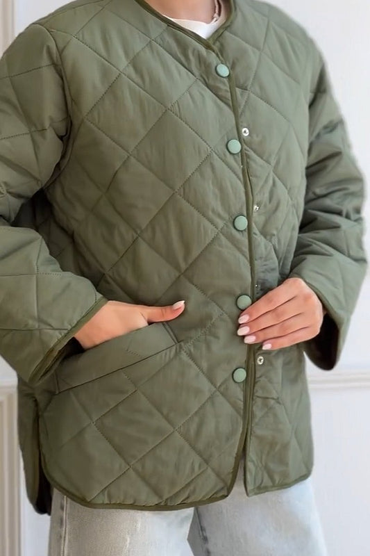 Lightweight retro down jacket