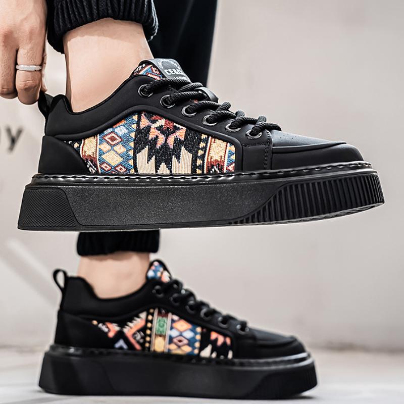 New low-cut soft sole embroidered casual shoes