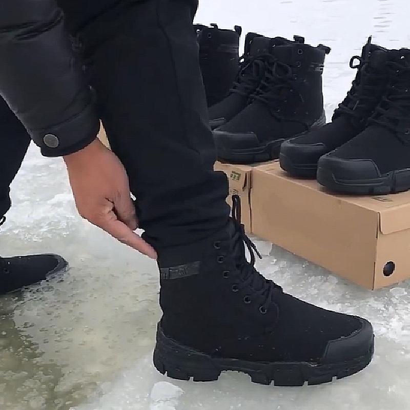 Winter wool cotton waterproof and anti-slip snow boots