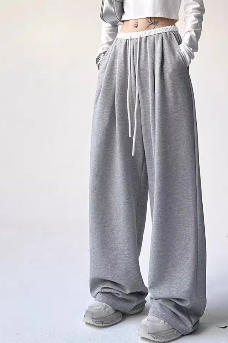 New high waisted loose casual wide leg pants