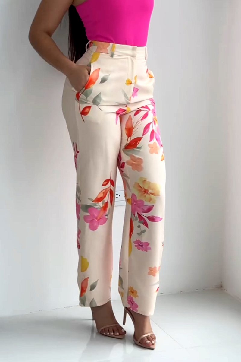 New flower leisure suit