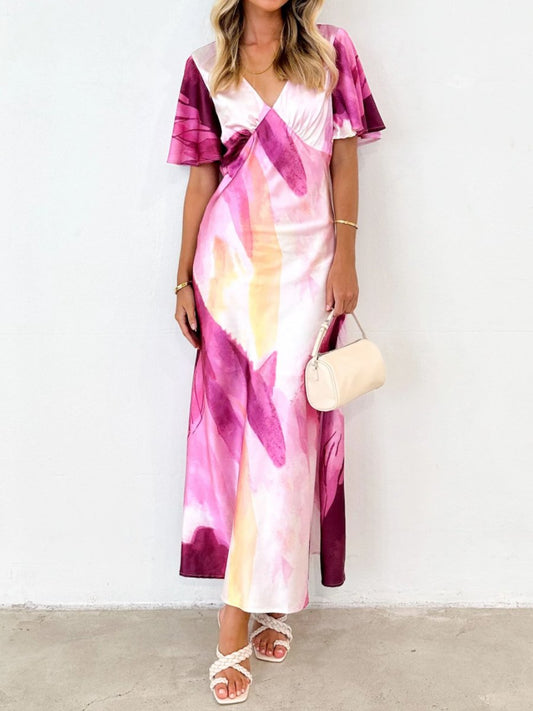 Vigorous Colorful Gradient Dress