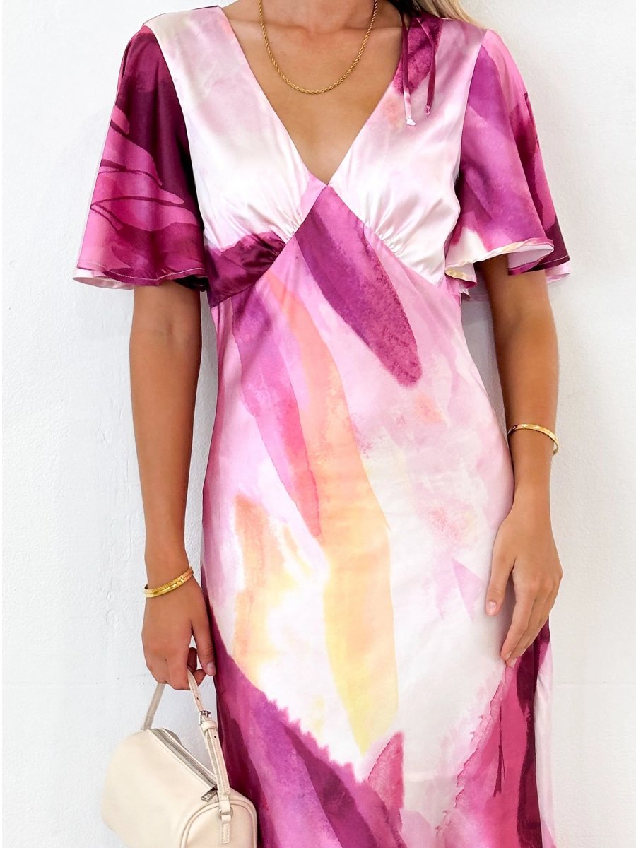 Vigorous Colorful Gradient Dress