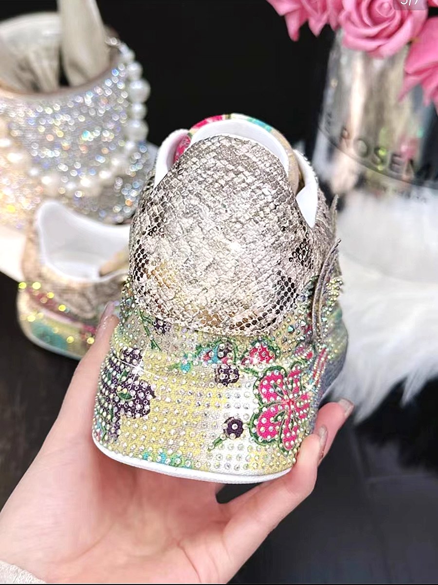 Luxurious diamond-encrusted shoes