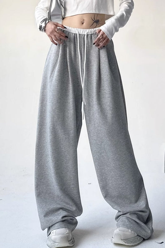 New high waisted loose casual wide leg pants